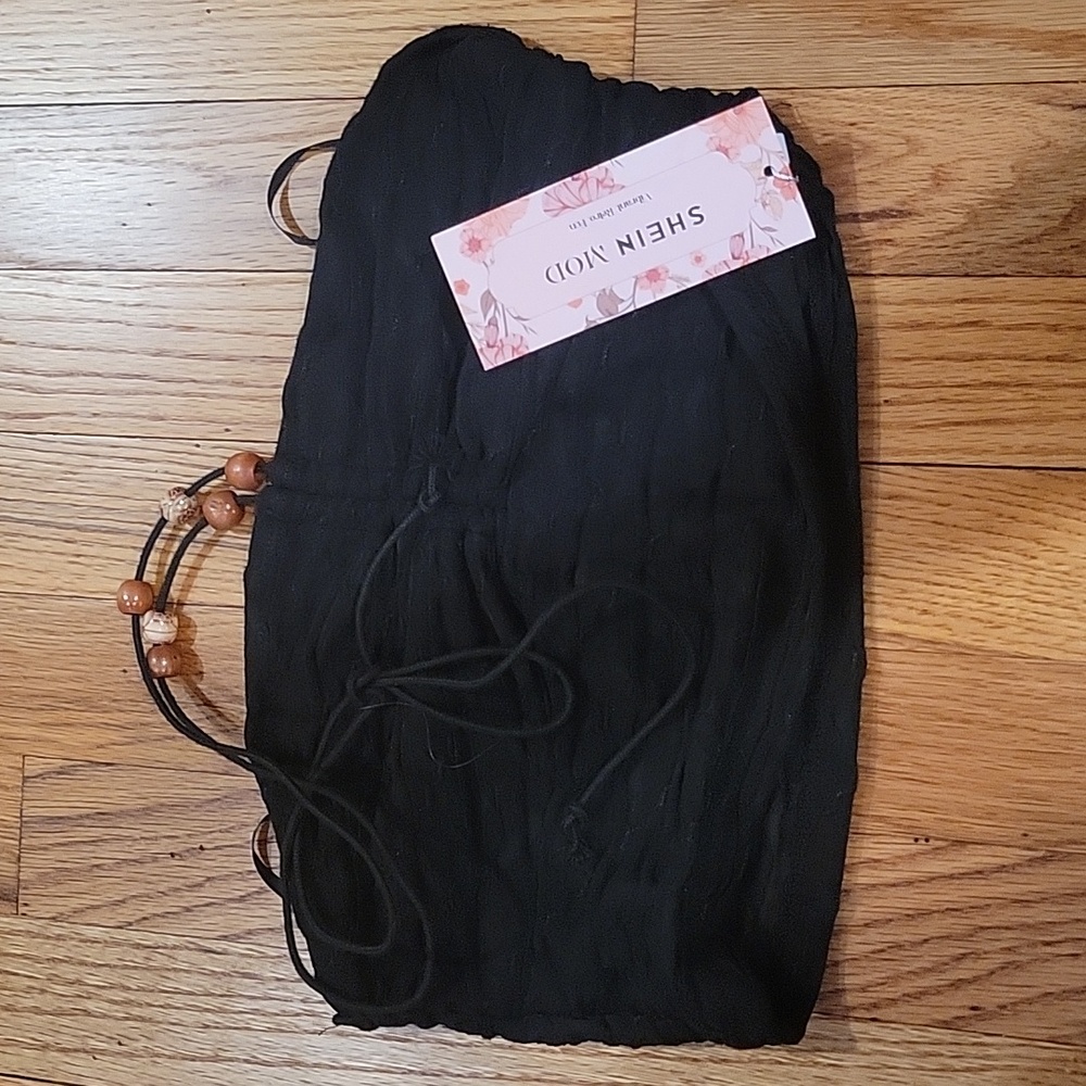 Shein tube top with neck tie